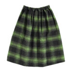 Long flannel skirt | Green & black checkered_piupiuchick_1