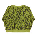 Terry cotton sweatshirt | Green animal print_piupiuchick_1