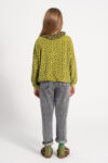 Terry cotton sweatshirt | Green animal print_piupiuchick_1