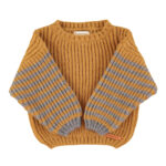 Knitted sweater | Green & purple stripes_piupiuchick_1