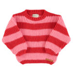 Knitted sweater | Green & purple stripes_piupiuchick_1