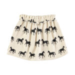 Short skirt | Ecru black horses_piupiuchick_1