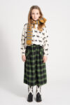 Long flannel skirt | Green & black checkered_piupiuchick_1