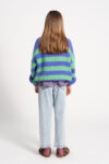 Knitted sweater | Green & purple stripes_piupiuchick_1