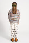 Jogging pants | Ecru black horses animal print_piupiuchick_1