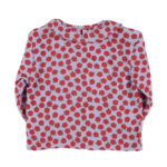 Blouse round collar | Lilac red apples_piupiuchick_1