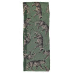 Scarf _ Green w_ leopards allover_sisters_4