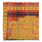 Scarf _ MultiColor checkered w_ yellow embroidery_sisters_7