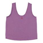 Sleeveless top w_ v-neck _ Purple w_ lobby love print _sisters_1
