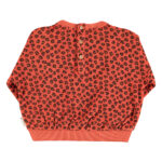 Terry cotton sweatshirt | Terracotta animal print_piupiuchick_1