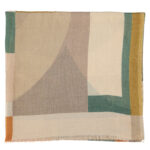 Scarf | Green geometric shapes_1
