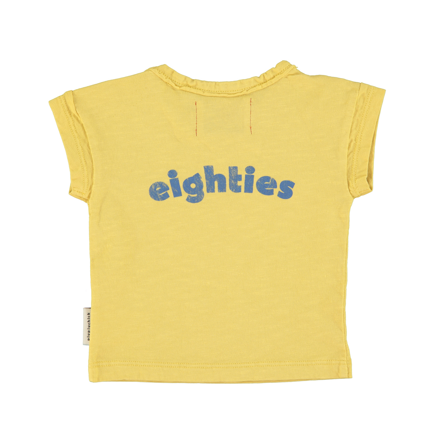 baby t'shirt | yellow w_ multicolor wave print_2