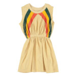 short dress | sand w_ multicolor stripes_1
