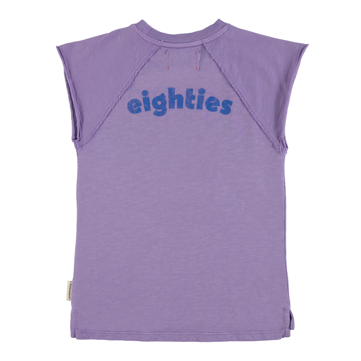 t-shirt dress | purple w_ multicolor wave print_2