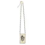 Glass bead necklaces | White & black flower_2