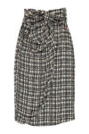 Long wrap skirt | Black & ecru_sisters department_1