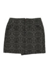 Short asymmetrical skirt | Grey w: animal print_sisters department_1