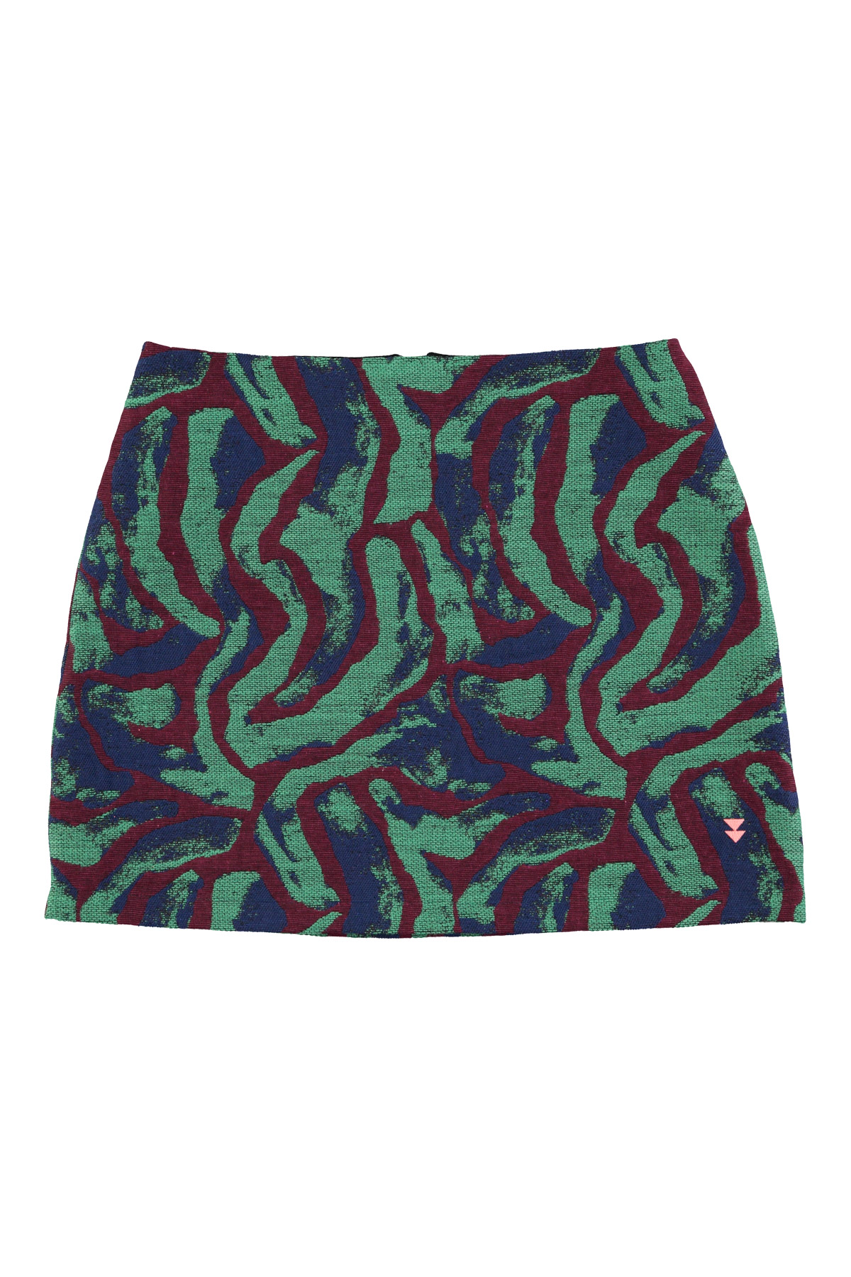 Short skirt | Multicolor pattern (Green)_sisters department_1
