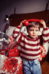 _Knitted sweater | Bordeaux & light pink stripes_piupiuchick_1