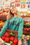 _Sweatshirt | Faded green w: pizza print_sisters department_1