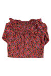 Blouse | Pink & red floral print_sisters department_1