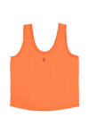 _Sleeveless top w: v-neck | Orange w: oh yeah print _sisters department_1