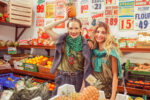 _Sleeveless round neck top | Khaki w: say cheese print_sisters department_1
