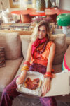 _Sleeveless top w: v-neck | Orange w: oh yeah print _sisters department_1