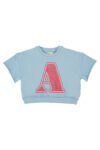 1.short sleeve sweatshirt | blue w: A print_piupiuchick