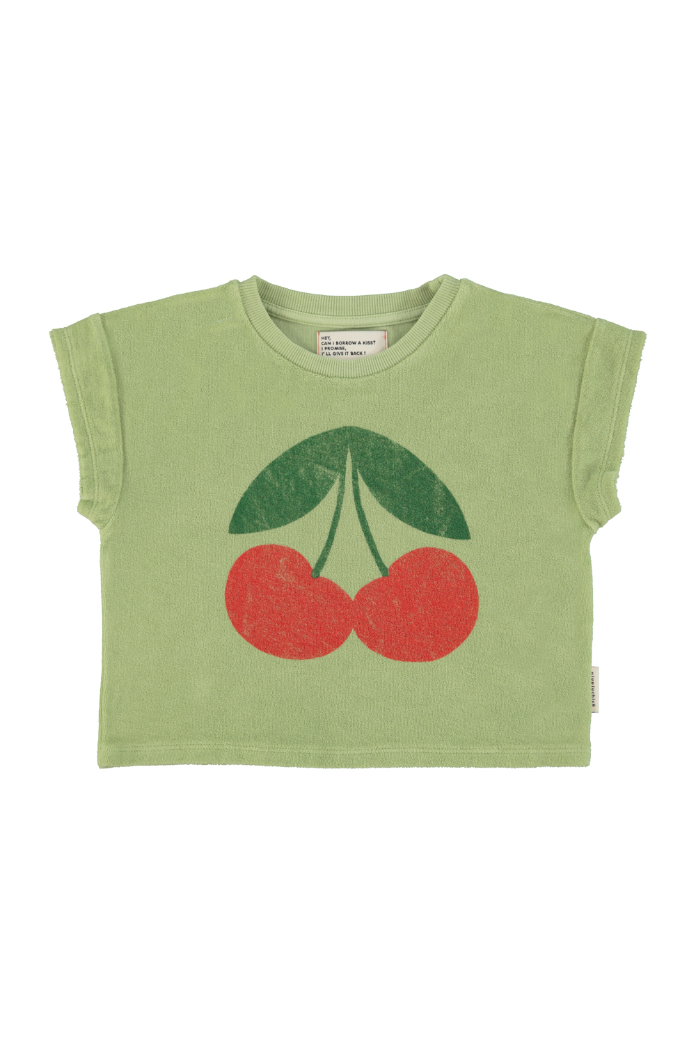 1.t'shirt | light olive w: cherry print_piupiuchick