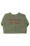1.Paded jacket | washed green w: piupiuchick print_piupiuchick
