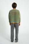 1.Paded jacket | washed green w: piupiuchick print_piupiuchick