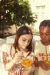 1.cropped blouse w: baloon sleeves | light yellow w: cherries allover_piupiuchick
