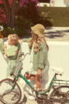 1.Paded jacket | washed green w: piupiuchick print_piupiuchick