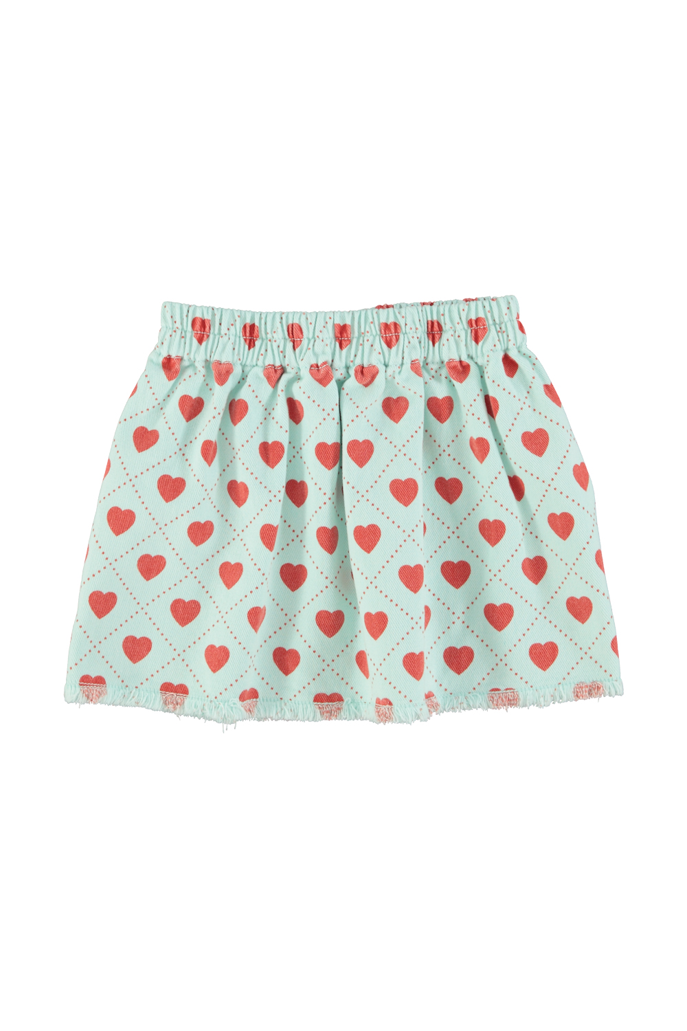 short skirt | light blue w: red hearts allover_piupiuchick
