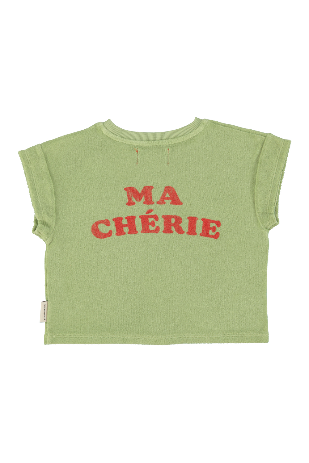 t'shirt | light olive w: cherry print_piupiuchick