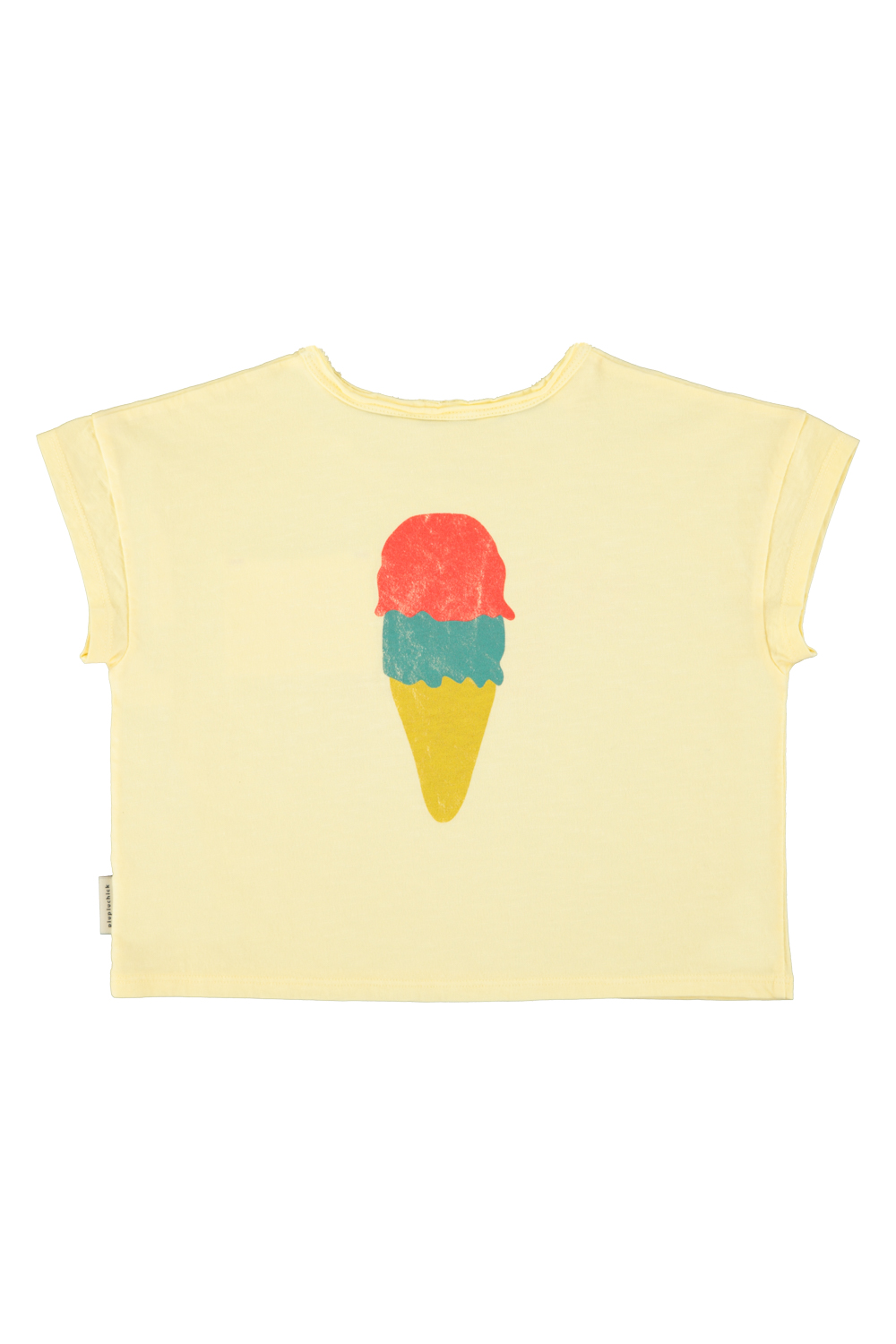t'shirt | light yellow w: beach bar print_piupiuchick