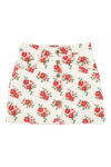 1. Short skirt | Ecru w: red flowers_sisters department_1