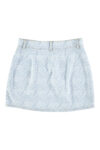 1. Short skirt | Light blue denim w: zebra print_sisters department_1