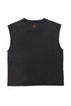 1. Sleeveless t-shirt w: round neck | Washed black w: sisters dept print_sisters department_1