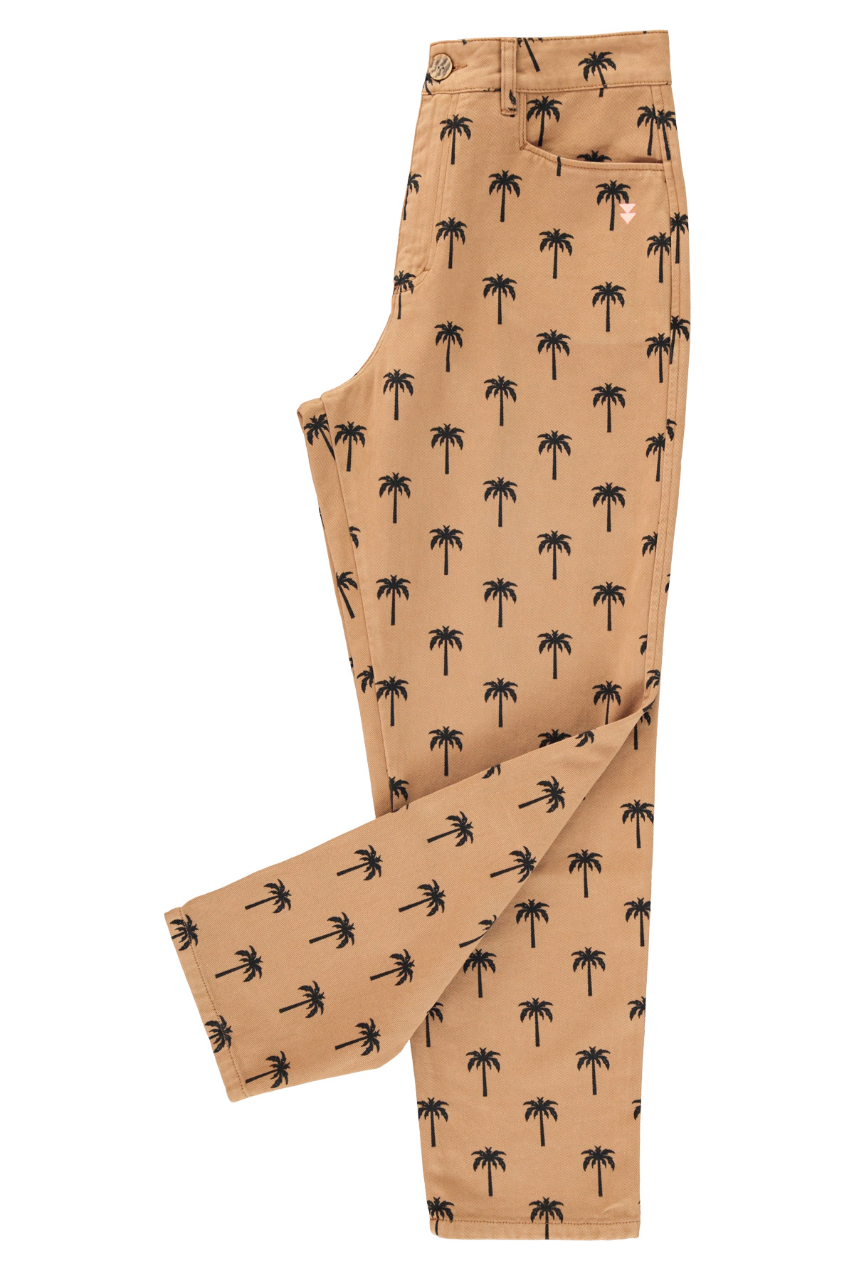 2. Trousers | Brown w: palm trees_sisters department_2