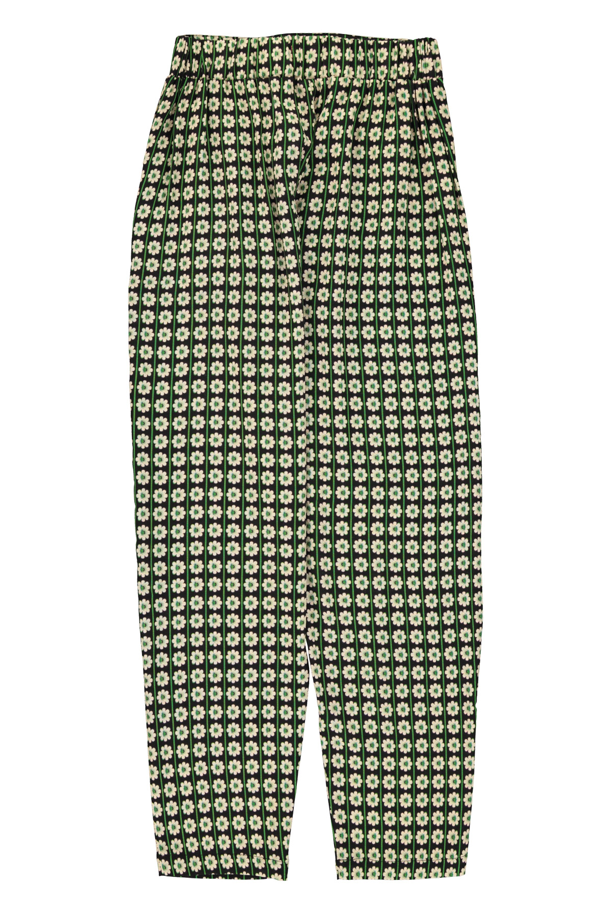 3.Trousers | Black w: ecru flowers_sisters department