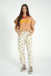 1. Trousers | Ecru w: mustard flowers_sisters department_1
