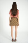 1. Short skirt | Brown w: palm trees_sisters department_1