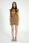 1. Short skirt | Brown w: palm trees_sisters department_1