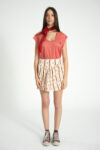 1. Short skirt | Ecru w: vintage flowers_sisters department_1