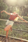 1. Shorts w: fringes | Light blue denim w: zebra print_sisters department_1