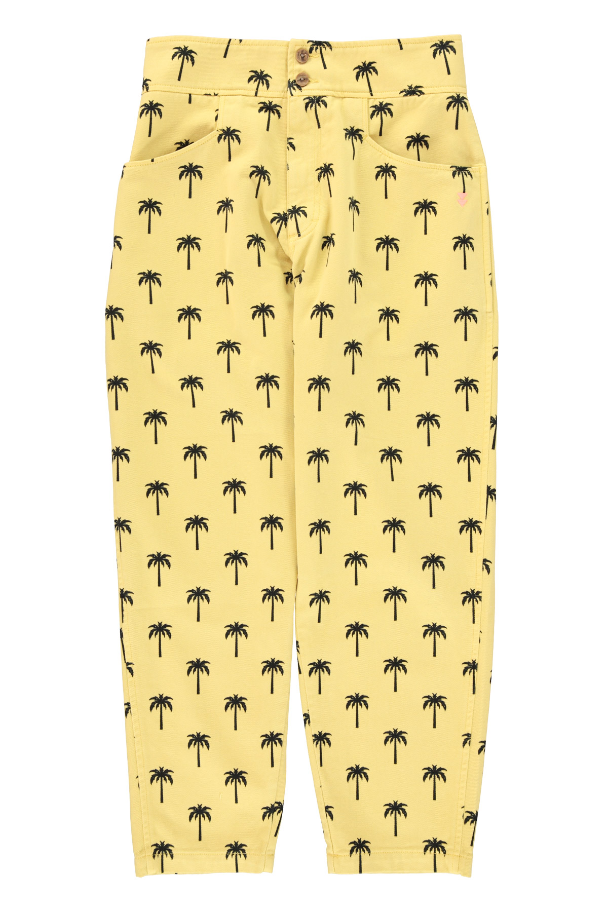 1. Trousers | Yellow w: palm trees_sisters department_1