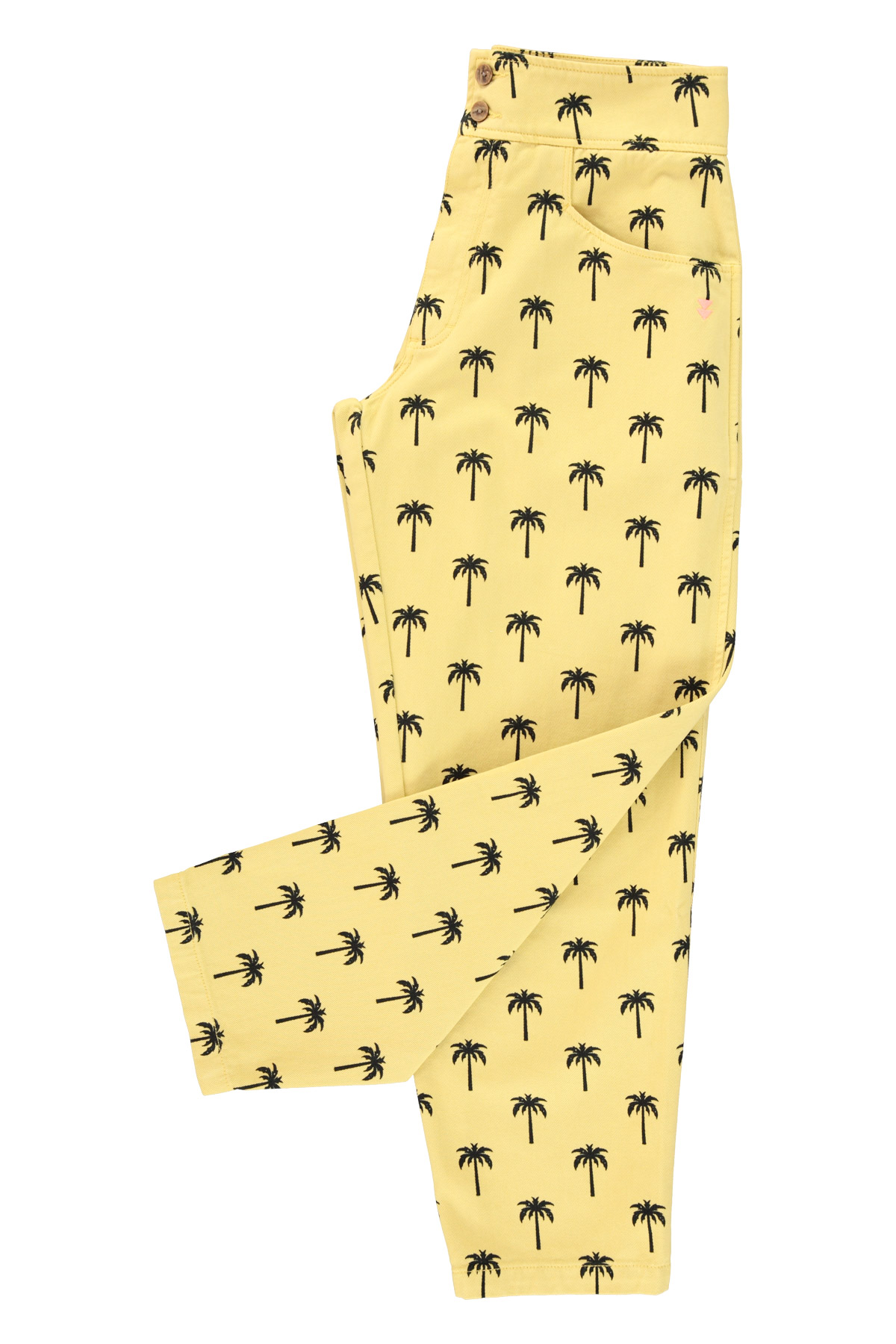 2. Trousers | Yellow w: palm trees_sisters department_2