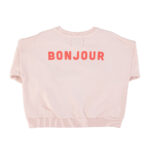 sweatshirt | pink w_ hello in french red print_kid_piupiuchick_a